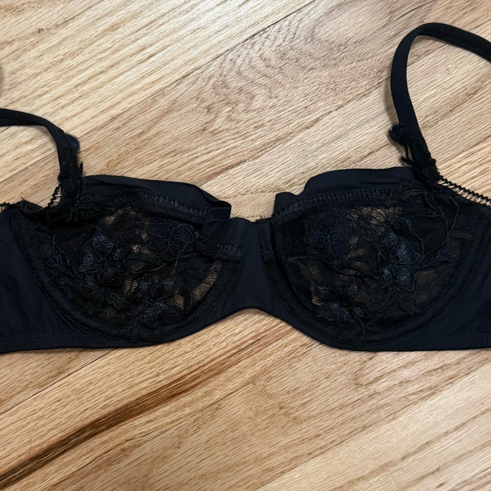 La Perla Black Lace Detail Bra